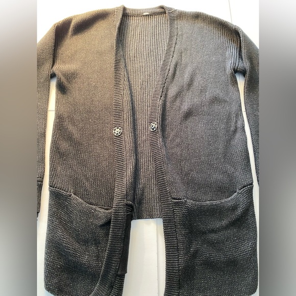 Lululemon We Like To Cardi  Black/Heathered Black  see pics for measurements - Picture 9 of 14